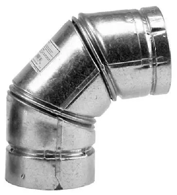 Selkirk 244230 4Vp-90 4" 90 Degree Type L Elbow For Pellet Stove Vent Pipe 1