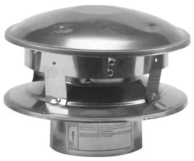 Selkirk 244800 Vp-Vc 4" Vertical Chimney Pellet Pipe Termination Cap 1