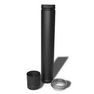 Selkirk 266610 Dsp6vk 6"  Smoke  Stove Pipe Vertical Installation Kit 1