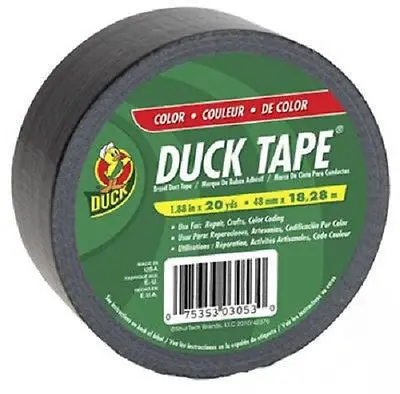 Shurtech 1265013 Duck 1.88" X 60' All Purpose Black Duck Duct Tape - Quantity Of 12 1