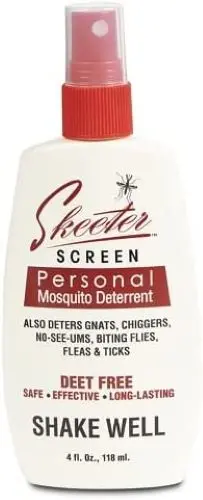 Skeeter Screen 90200 4 Oz Bottle Of Deet Free Essential Oil Mosquito Repellent - Quantity Of 3 1