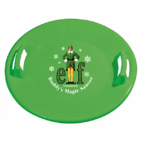 Slippery Racer Sr710bdy 26" Buddy The Elf Heavy Duty Slick Plastic Saucer Snow Sled - Quantity Of 5 1