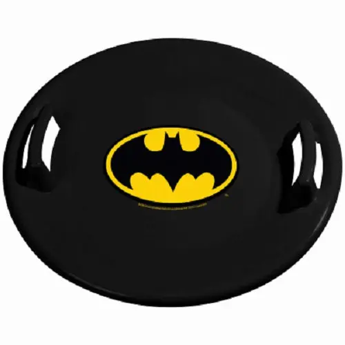 Slippery Racer Sr710btm 26" Heavy Duty Plastic Batman Snow Sled Saucer - Quantity Of 2 1