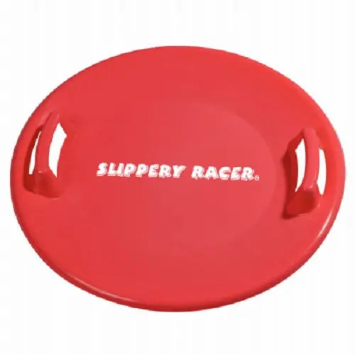 Slippery Racer Sr710r 26" Heavy Duty Plastic Red Snow Sled Saucer - Quantity Of 6 1