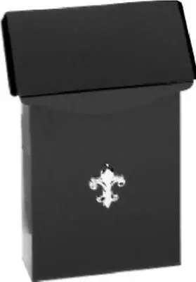 Solar Group Bw110000 Small Black Galvanized Steel Vertical Mailbox 9.75"X6"X3" - Quantity Of 4 1