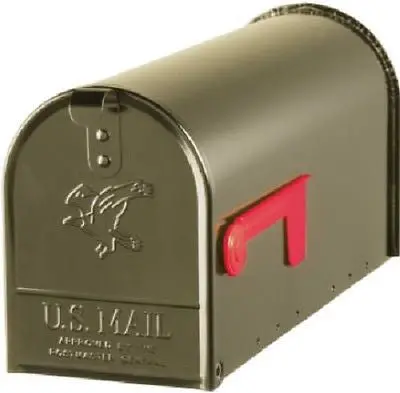 Solar Group Elite Bronze Galvanized Standard Post Mount T1 Rural Mailbox E1100bz0 - Quantity Of 1 1