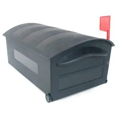 Solar Group Mb515b Medium Black Polypropylene Rural Mailbox 21"  X 11-1/2"  X 9-1/2" - Quantity Of 1 1