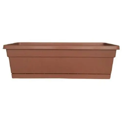 Southern Patio Wb3012lt 30" X 8" Light Terra Cotta Poly Resin Window Box Planter 1
