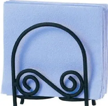 Spectrum Designs 44310 Pantry Works Black Scroll Arch Design Napkin Holders - Quantity Of 12 1