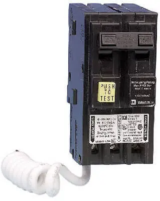 Square D Hom250gficp Homeline 50A 240V Double Pole Ground Fault Circuit Breaker 1