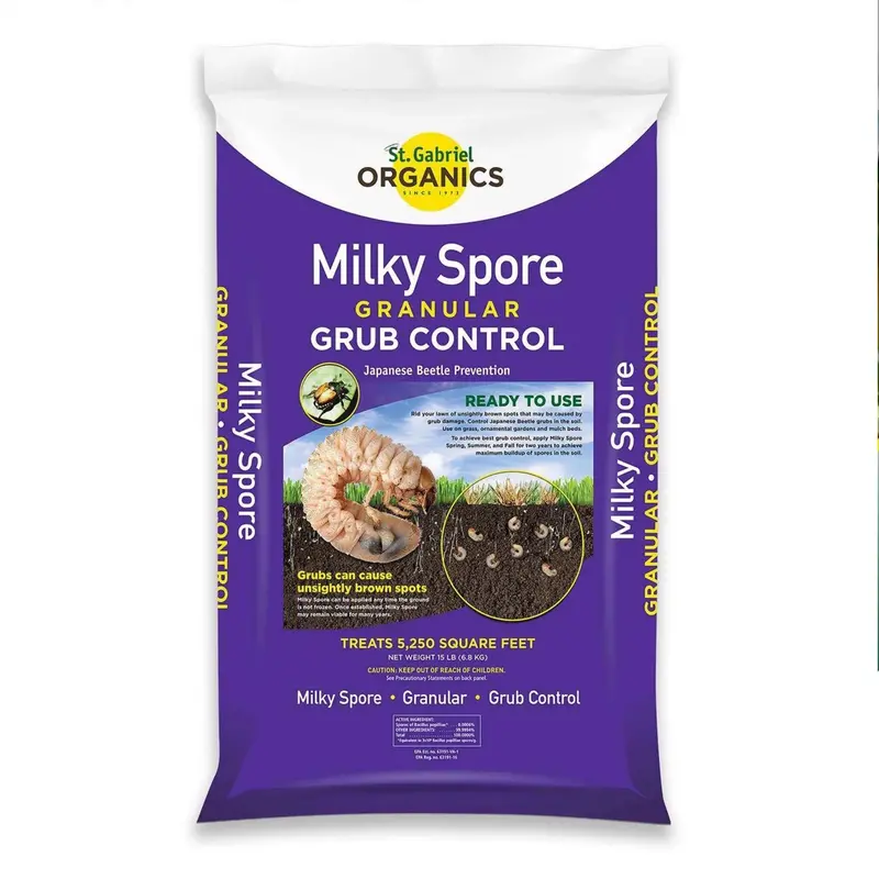 St. Gabriel Organics 15 Lb Bag Of Milky Spore Japanese Beetle Lawn Grub Control 1