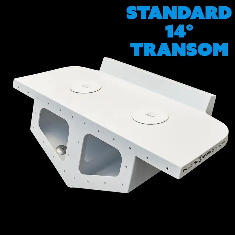 Standard High Flotation Twin Outboard Engine Bracket 14° Transom 1