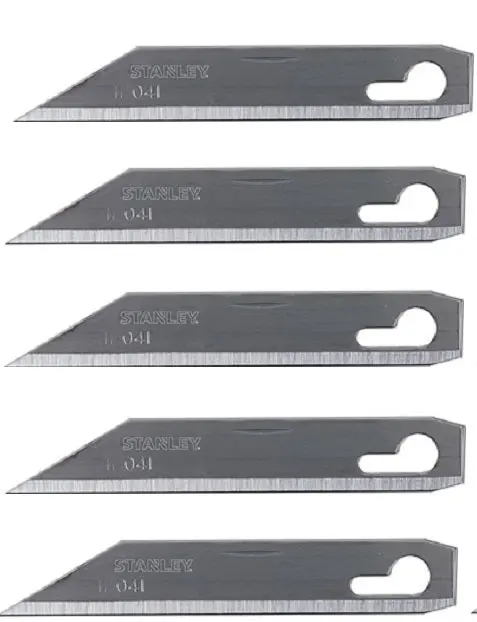 Stanley 11-041 Utility Knife Replacement Blades For # 10-049 Cutter - Quantity Of 5 1