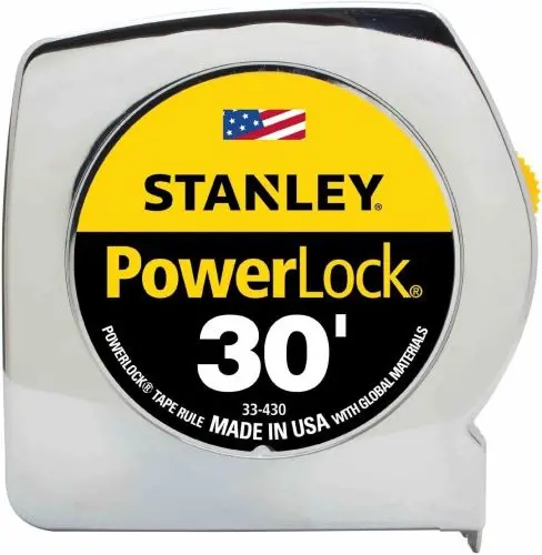 Stanley 33-430 30' Ft Powerlock Classic Tape Measure Ruler - Quantity Of 4 1