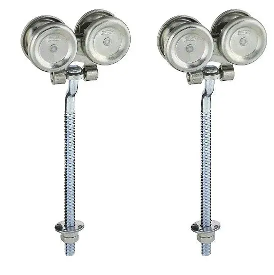 Stanley N174-268 5220 2-Pack Of Zinc Box Rail Barn Door Trolley Hanger Rollers - Quantity Of 4 1