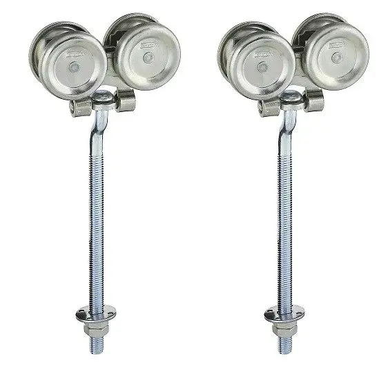 Stanley N174-268 5220 2-Pack Of Zinc Box Rail Barn Door Trolley Hanger Rollers - Quantity Of 5 1