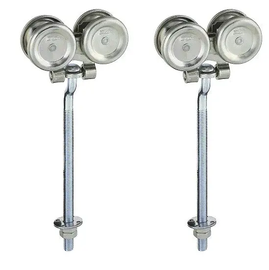 Stanley N174-268 5220 2-Pack Of Zinc Box Rail Barn Door Trolley Hanger Rollers - Quantity Of 6 1
