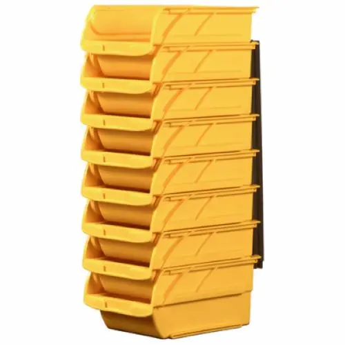 Stanley Stst55208 8-Count Pack Of Yellow Poly #2 Storage Bins 1