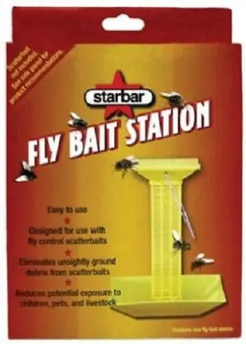 Starbar 3006166 Fly Bait Station For Use In Barns Stables Kennels - Quantity Of 3 1