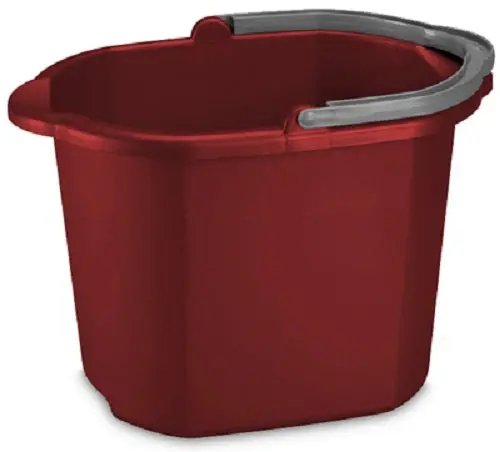 Sterilite 11215806 16 Qt Classic Red Dual Spout Cleaning Pail / Bucket - Quantity Of 18 1