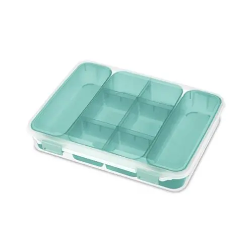 Sterilite 14028606 13.375"L X 10.75"W X 2.5"H Tinted Latched Storage Case 1