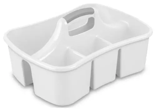Sterilite 15888006 White Divided Ultra Caddy - Quantity Of 3 1