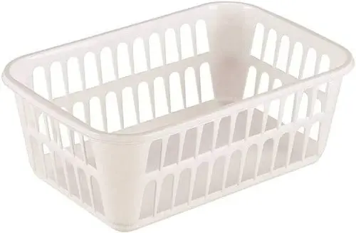 Sterilite 16088048 Medium White Plastic Storage Baskets 11-1/4" X 8" X 4-1/4" - Quantity Of 10 1
