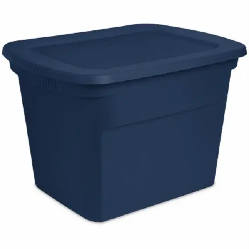 Sterilite 17317408 18 Gallon Blue Marine Storage Totes - Quantity Of 8 1