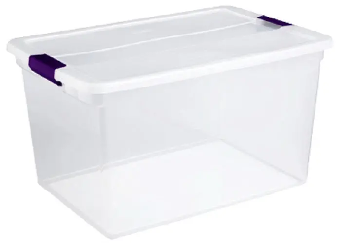 Sterilite 17511712 6 Quart Clear View Latch Storage Box - Quantity Of 12 1