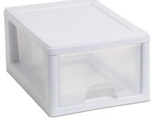 Sterilite 20518006 Small See Through Storage Drawers With White Frame - Quantity Of 1 1