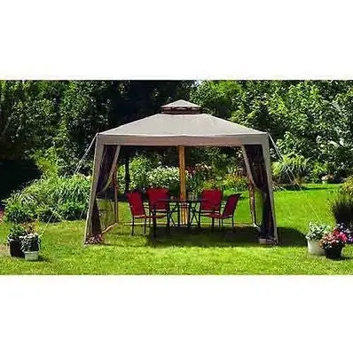Sunjoy A101000600 Weist Gazebo With Canopy & Netting 10 X 10 Foot - Quantity Of 1 1