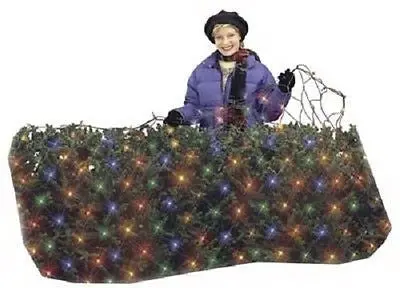 Sylvania V44546-88S 100 Light Count 4' X 6' Multi Color Led Net Christmas Light Set - Quantity Of 2 1