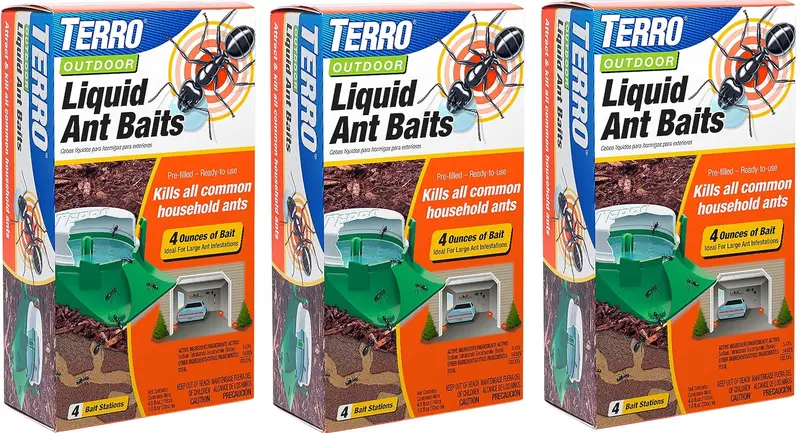 Terro T1804-6 4-Count Pack Of Outdoor Ready-To-Use Liquid Ant Bait Traps - Quantity Of 3 1