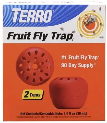 Terro T2502b 2-Count Pack Of Fruit Fly Traps With 90 Day Fruit Fly Lure 1