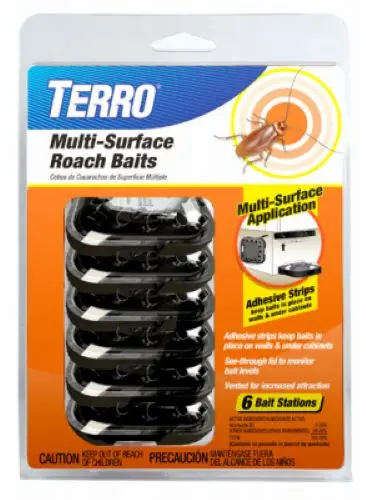 Terro T500 6-Pack Multi-Surface Roach Bait Stations - Quantity Of 15 1