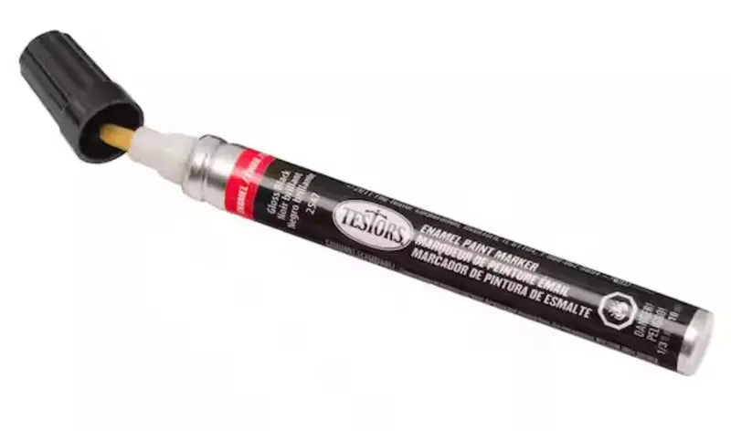 Testors 2547C 1/3 Oz Black Gloss Enamel Paint Pen Marker 1