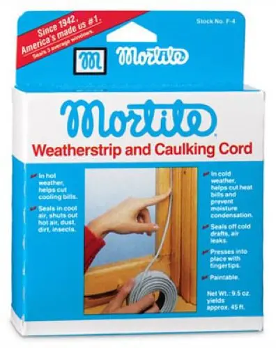 Thermwell B2 90' Foot Roll Of Mortite Weatherstrip & Caulking Cord - Quantity Of 6 1