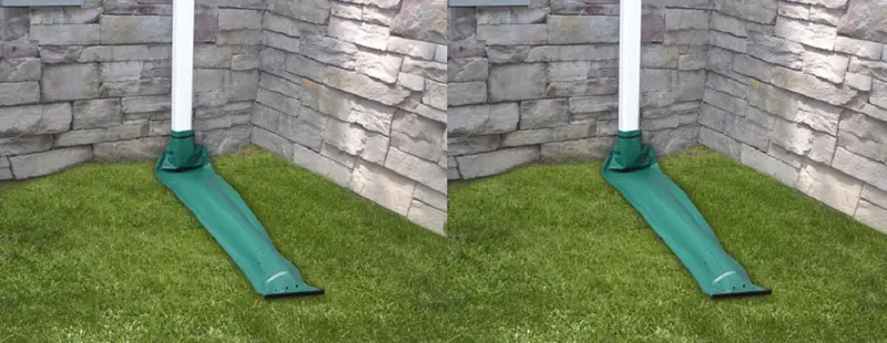 Thermwell De46 46" Green Roll Out / Roll Up Automatic Downspout Extenders - Quantity Of 2 1