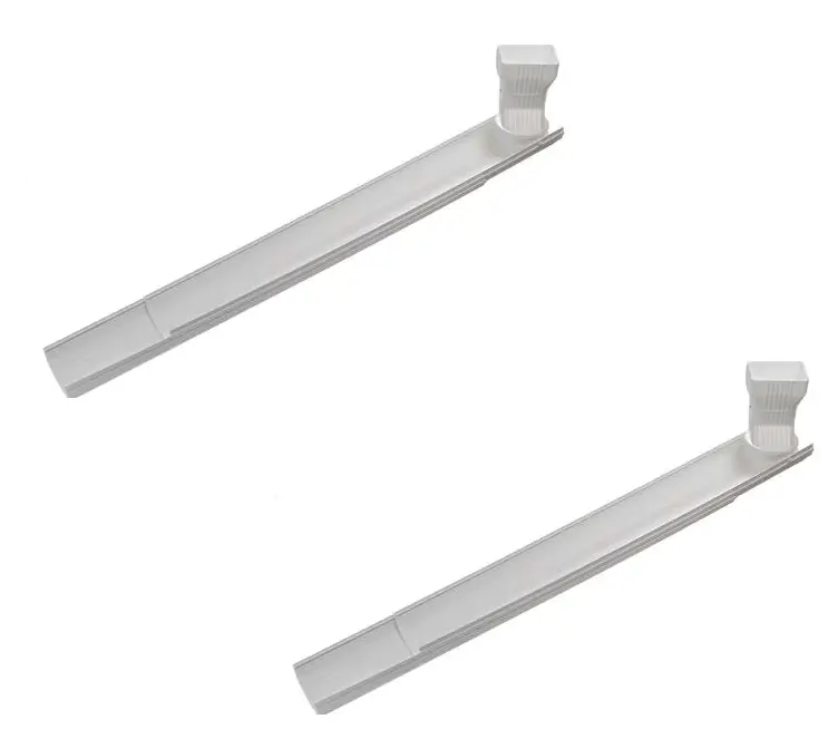 Thermwell Gws3w White Adjustable 6 Foot Flip Up Extendable Downspout Extender - Quantity Of 2 1