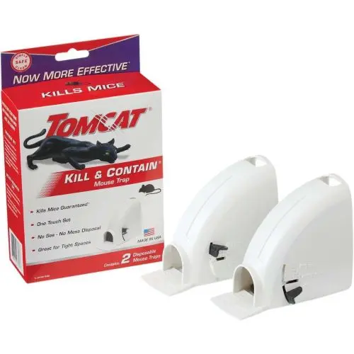 Tomcat 0360630 2-Count Pack Of Pet Safe Kill & Contain Covered Mouse Traps 1