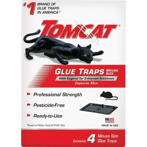 Tomcat 0362310 4-Count Pack Of Professional Strength Sticky Mouse Glue Traps 1