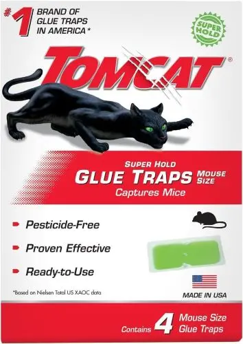 Tomcat 0362710 4-Count Pack Of Super Hold Pesticide Free Mouse Glue Traps 1