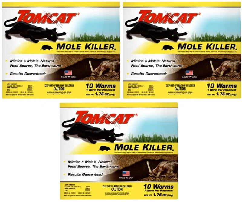 Tomcat 0372310 10-Pack Worm-Shaped Mole Killer - Quantity Of 3 1