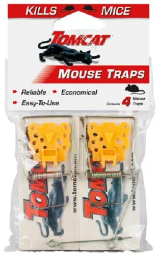 Tomcat 0373312 4-Pack Of Wooden Mouse Traps - Quantity Of 4 1