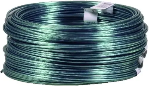 Tru-Guard 123148 50' Foot Roll Of 14 Gauge Green Vinyl Jacketed Clothesline Wire - Quantity Of 24 1