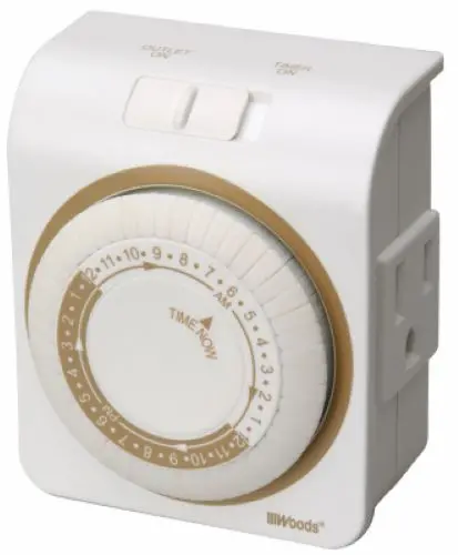 Tru-Guard 50001Tv Indoor Heavy Duty Grounded 24 Hour Mechanical Electric Timer - Quantity Of 1 1
