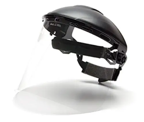Tru-Guard Hgbr1020-Tv Clear Polycarbonate Ratchet Type Adjustable Face Shield - Quantity Of 5 1