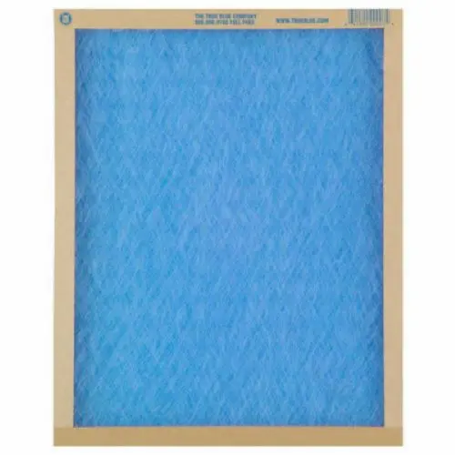 True Blue 116301 16" X 30" X 1" Flat Panel Spun Fiberglass Disposable Furnace Air Filter Merv 2 - Quantity Of 12 1