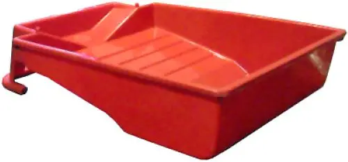 True Value 12100C 9" Inch Deep Well Red Plastic Paint Tray With Legs 1