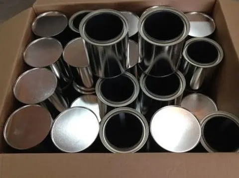 True Value Empqt Lined, Empty Quart Size Paint Cans With Lids - Quantity Of 56 1